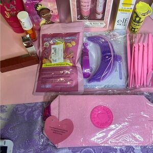 Pink and Purple Makeup Bag Set